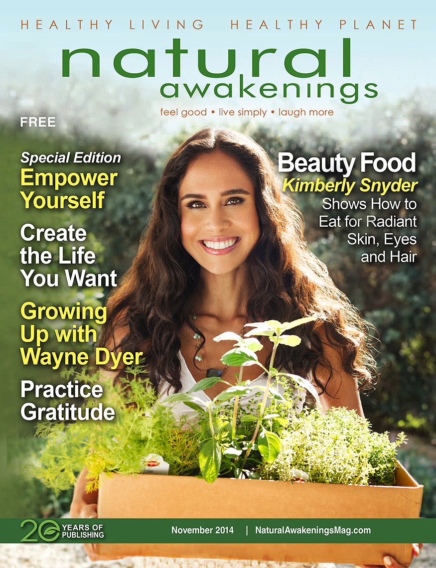 Kimberly Snyder  Natural Awakening Magazine Cover art and promotional poster photography by Ylva Erevall